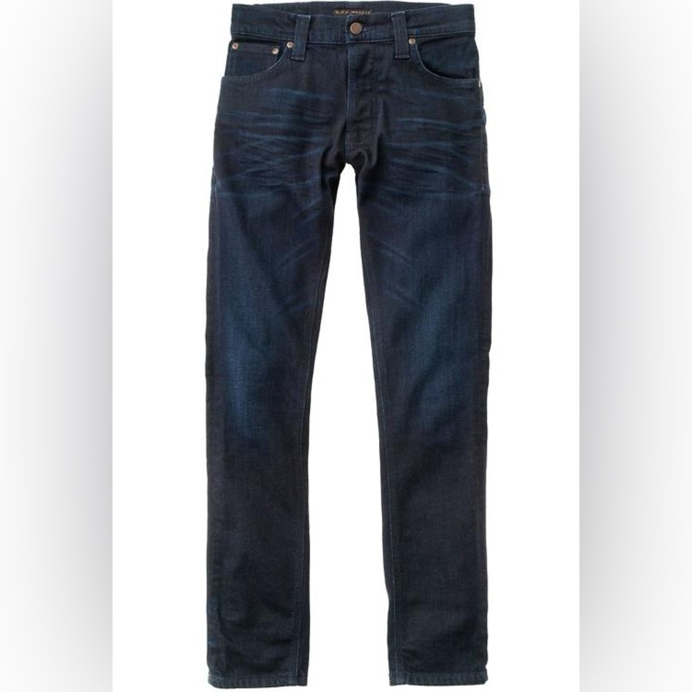 BRAND NEW NUDIE JEANS ‘Grim Tim’ skinny straight fit in Navy Thunder